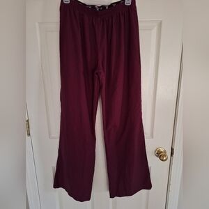 Urbane Scrubs Pants Women's Burgandy Size M